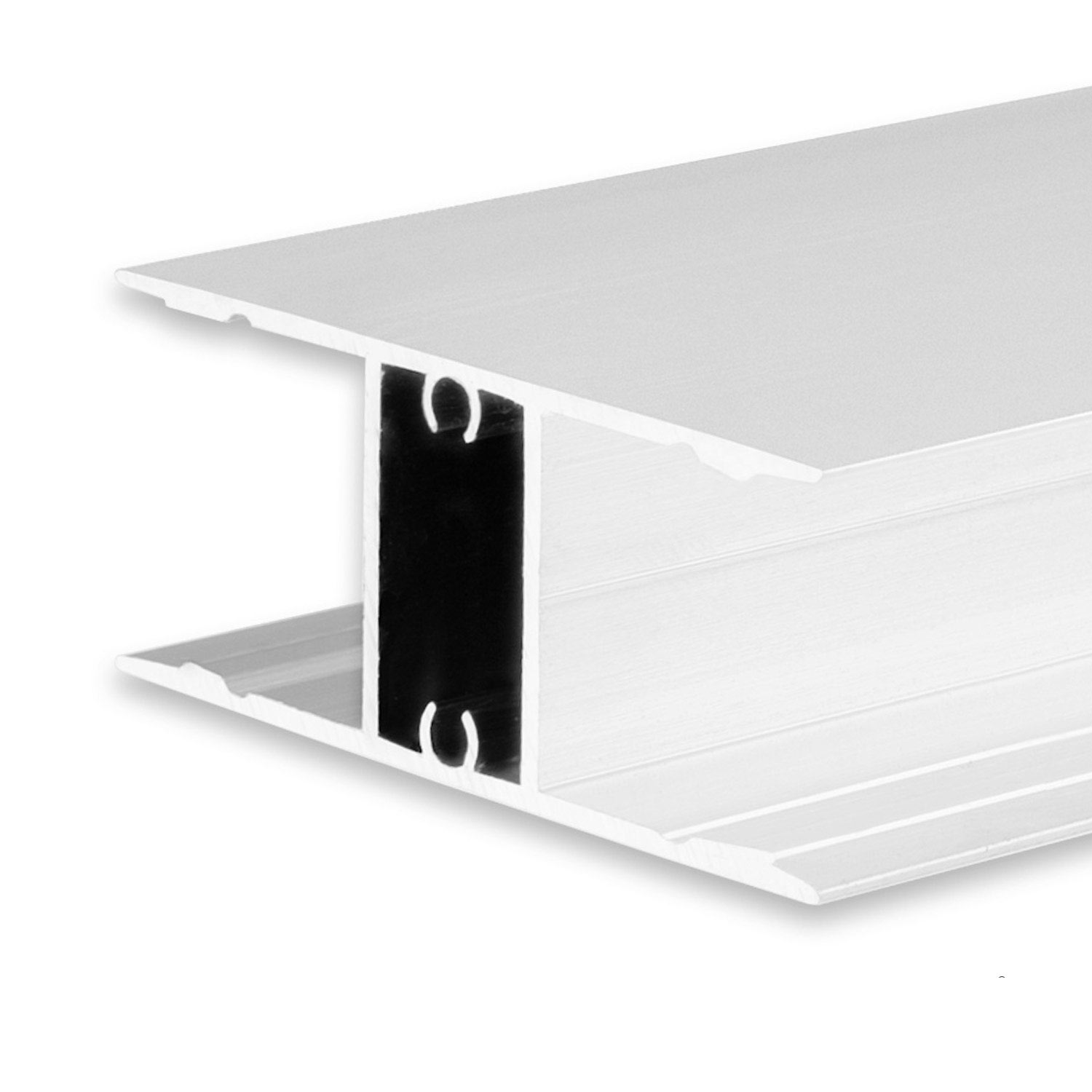 ISOLED LED Aufbauleuchtenprofil HIDE DOUBLE Aluminium weiß RAL 9003 200cm