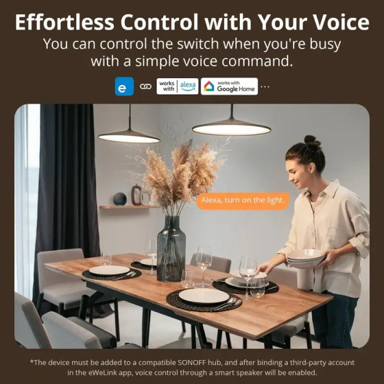 Sonoff SwitchMan Zigbee Smart Wandschalter ZBM5 1fach weiß