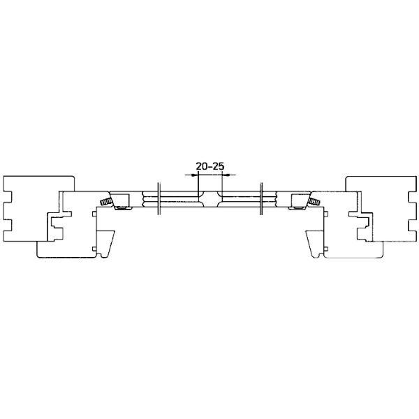 Maco #12388 MACO Sprossenkupplung zum Einbohren f. Sprossenkreuz, Kunststoff weiß (12388)