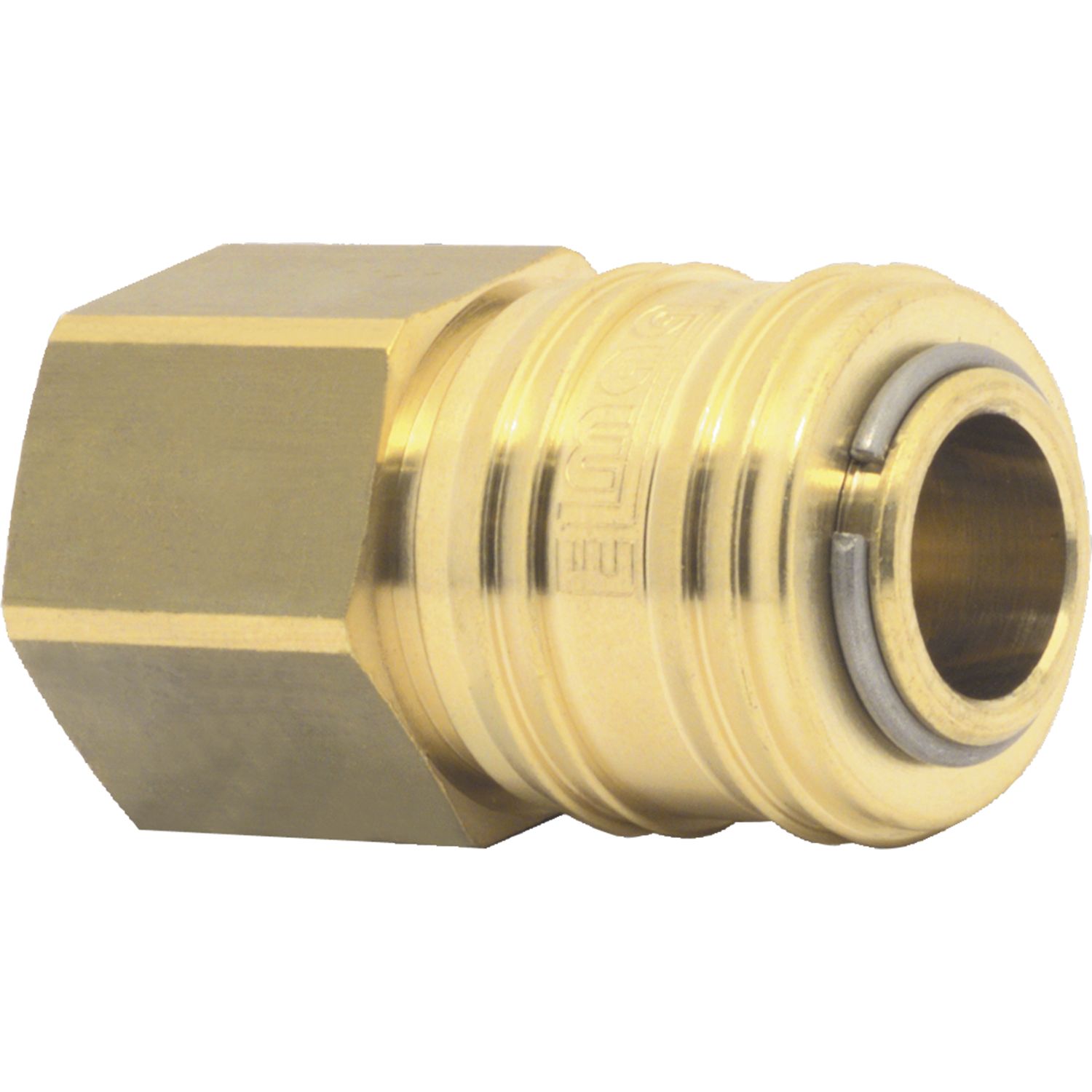 Euro Druckluft Kupplung aus Messing mit Innengewinde 1/4"