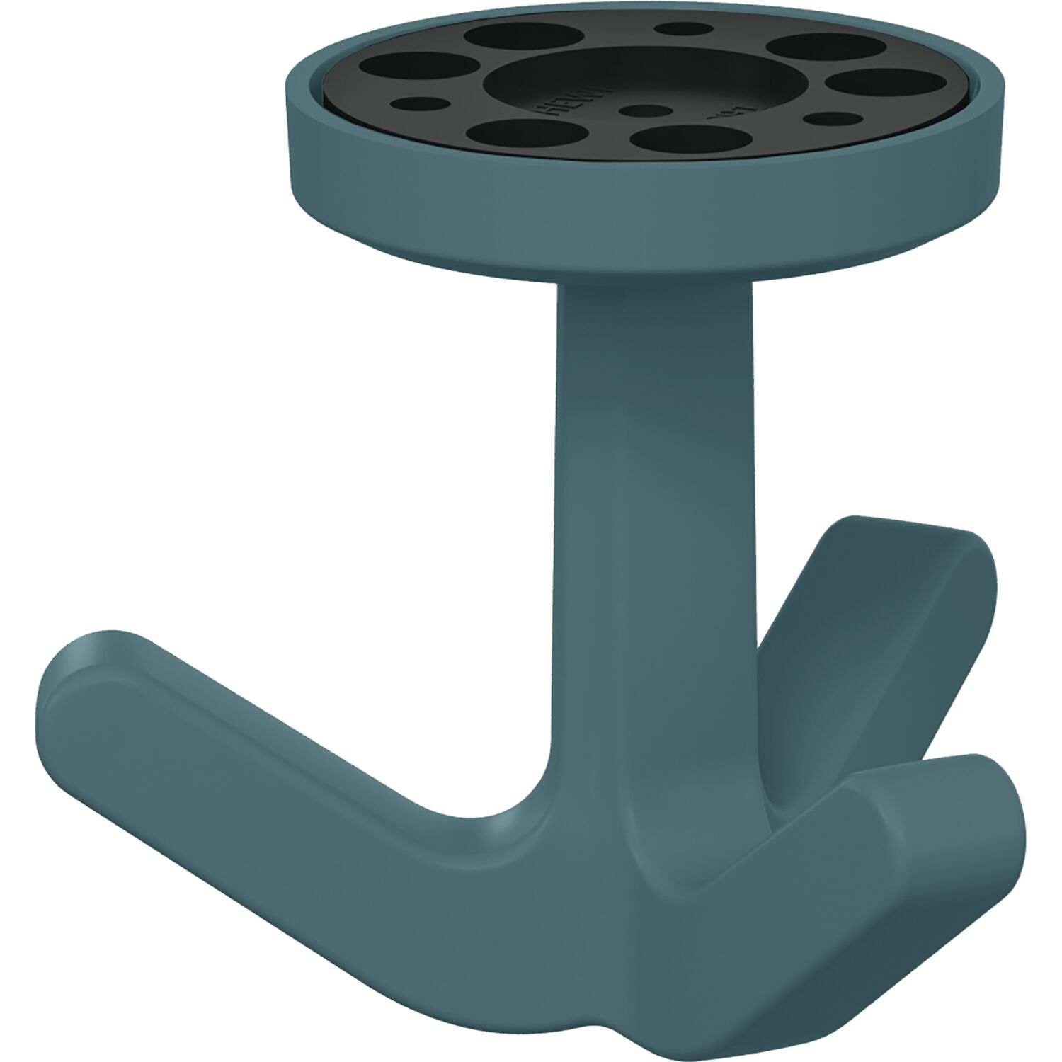 Dreifach-Drehhaken HEWI 477.94B030 elastisch, Kunstoff TPU aquablau matt