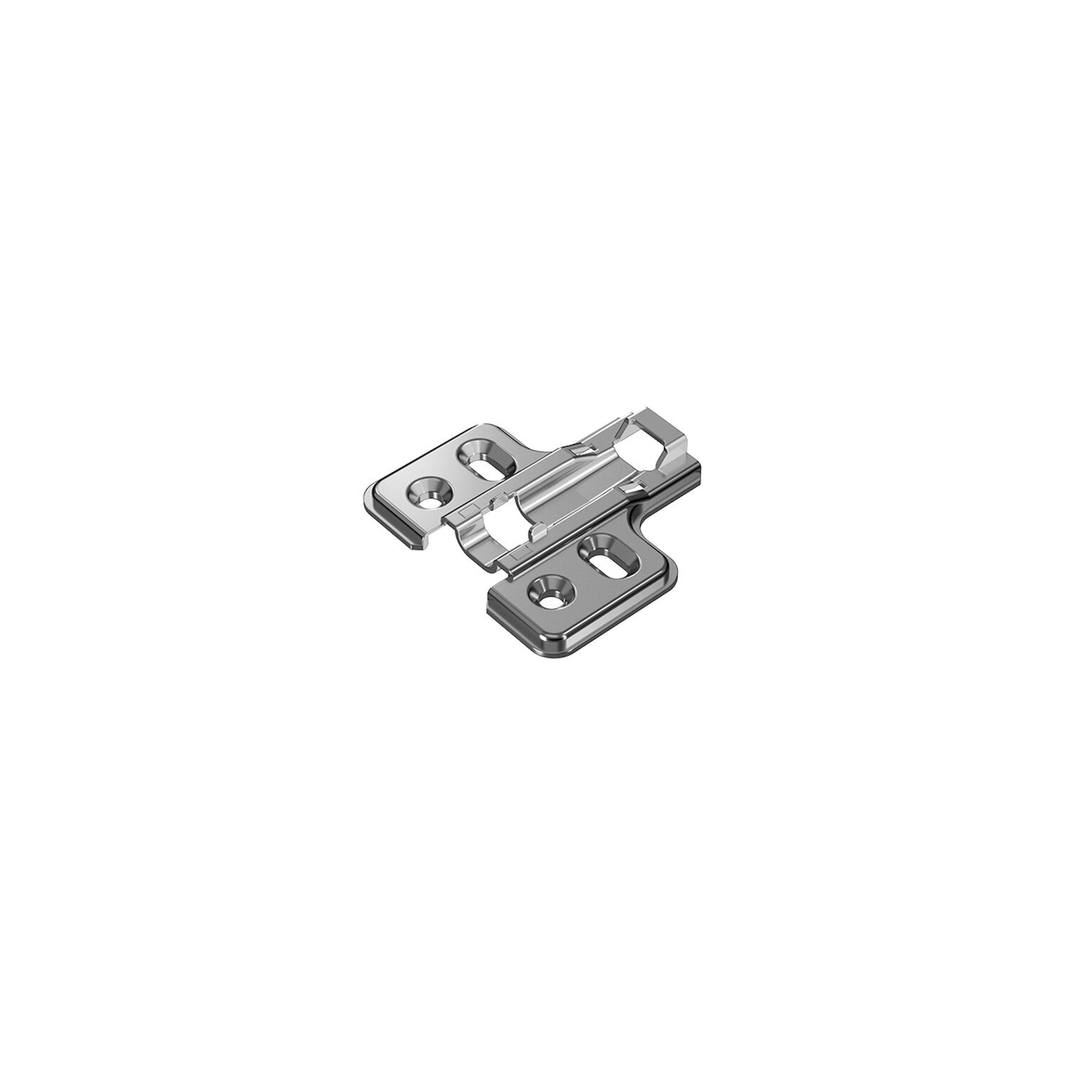 Hettich Veosys Kreuzmontageplatte, Distanz 2mm, Edelstahl