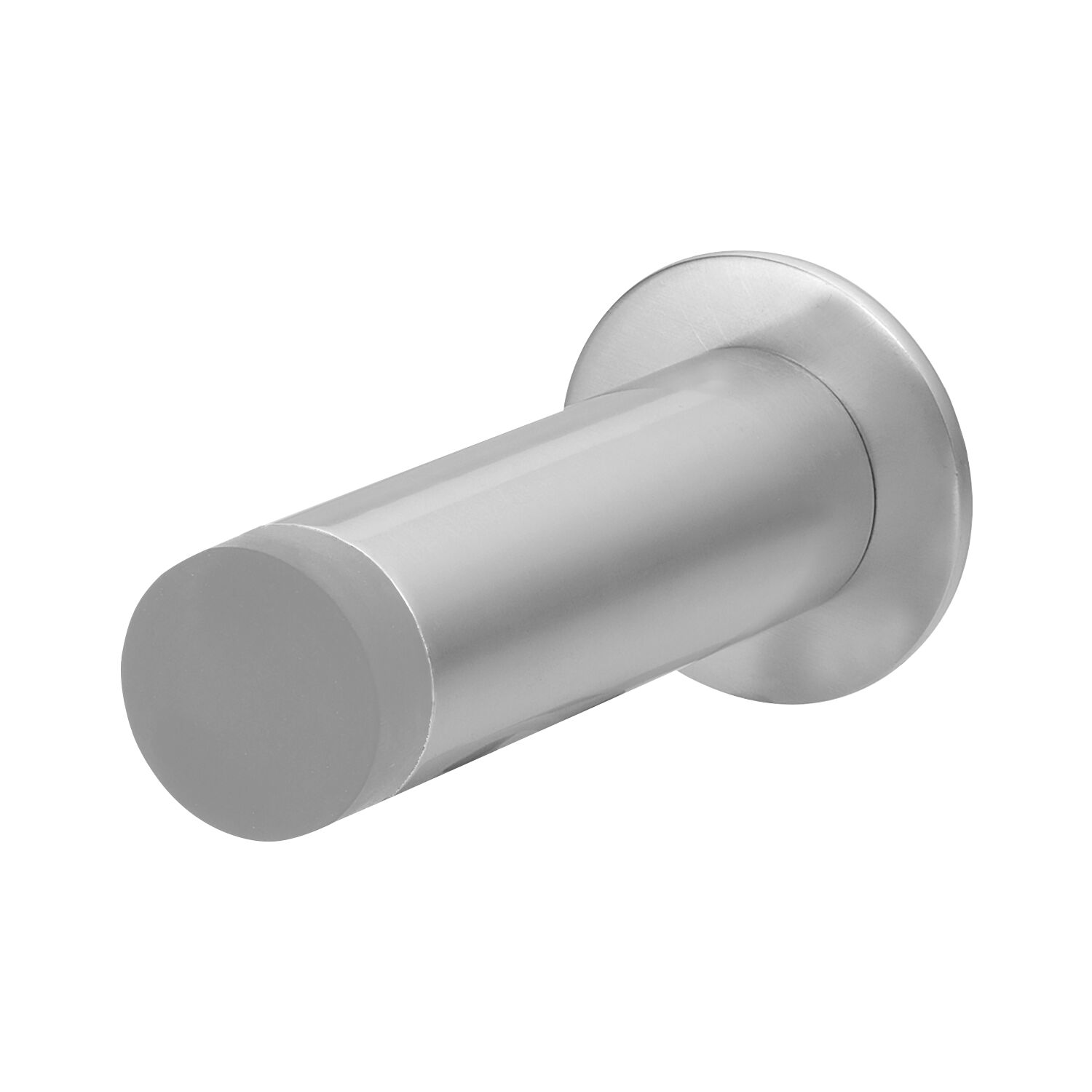 solido Wandtürpuffer - ø 20 mm, Gummikappe, L= 100 mm, silber eloxiert