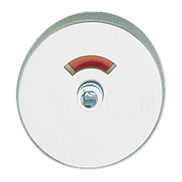 Grundmann WC-Aussenrosette WG ø 50 mm, m. Anschraubträger "U", R/W Anzeige, Edelstahl