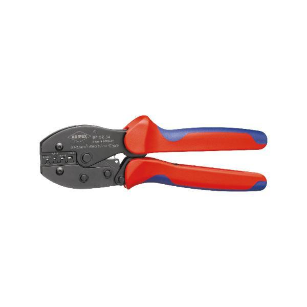 Knipex Crimpzange PreciForce® unisolierte, offene Steckverbinder 0,1-2,5 mm²