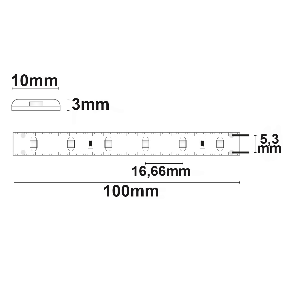 ISOLED LED SIL830 Flexband 24V DC 4,8W IP66 3000K 5m Rolle 60 LED/m