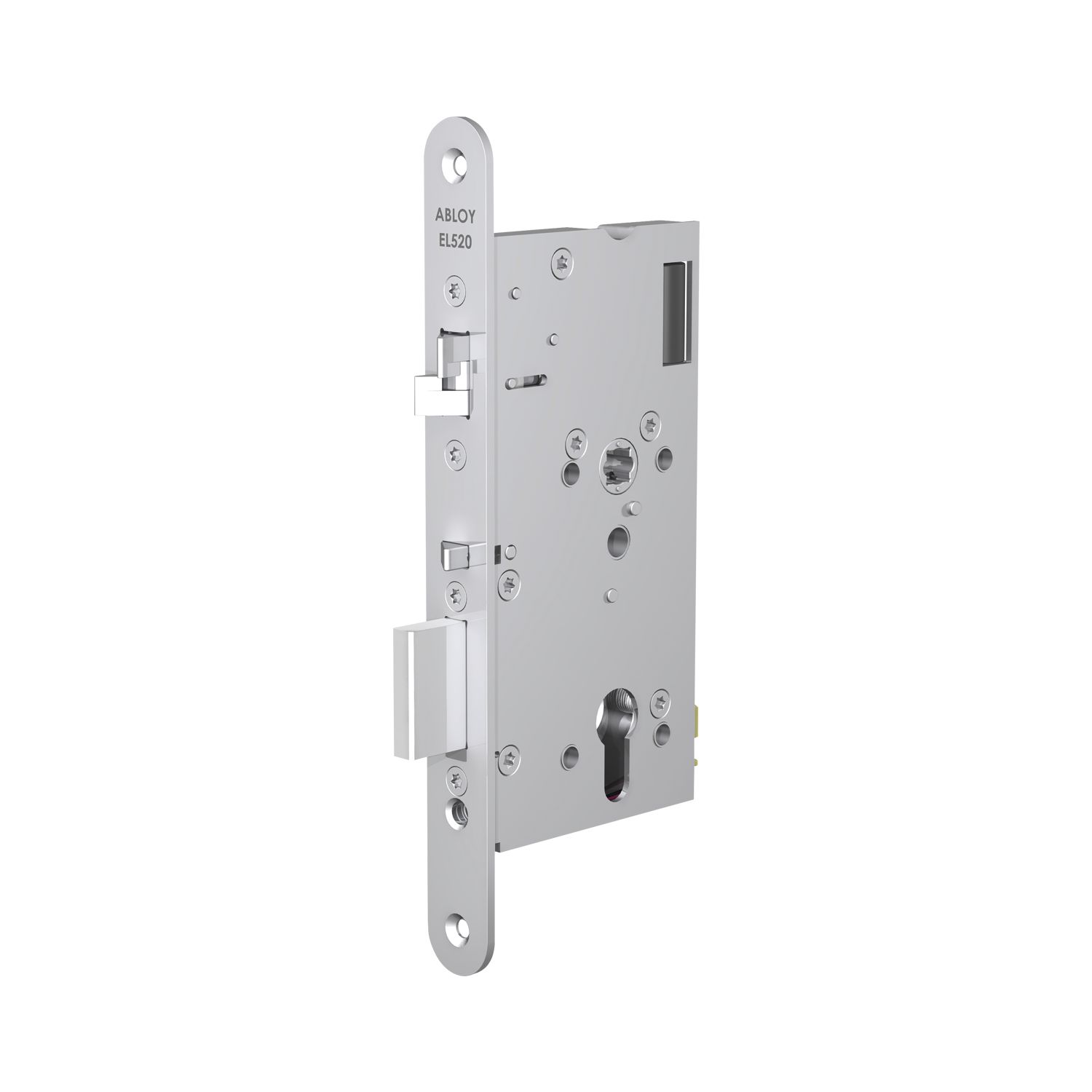 ASSA ABLOY Elektro- Sicherheitsschloss EL 520 mit Steuerung, 65/20, Edelstahl-Effekt