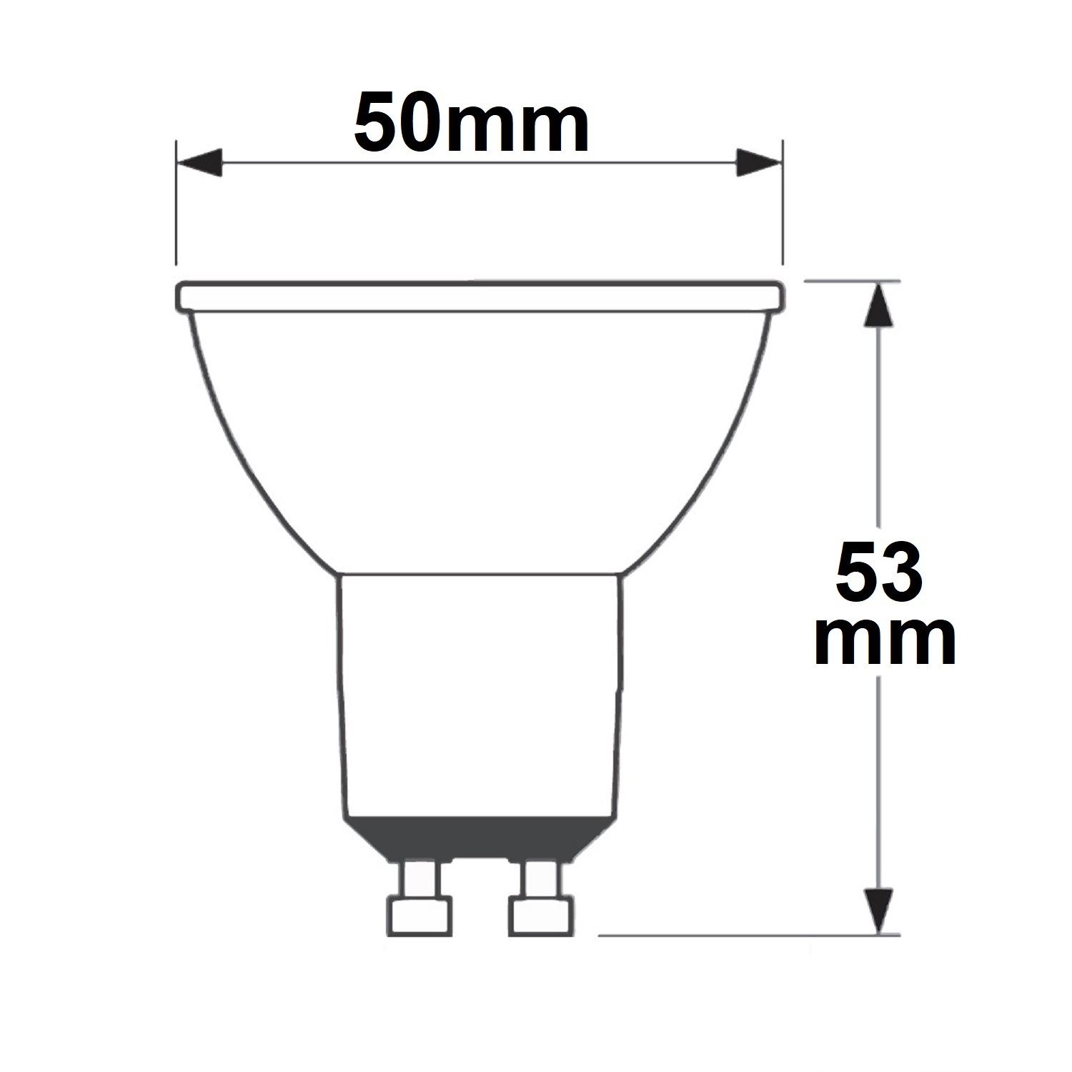 ISOLED GU10 LED Strahler SUNSET 5,5W 60° 2200-3000K CRI90 Dimm-to-warm