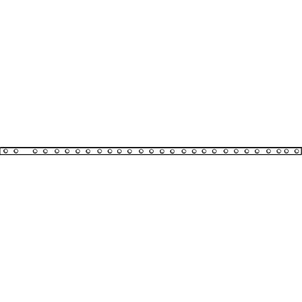 Maco #359639 HS Verbindungsstange flach, gelocht, L= 692 mm, Stahl verzinkt (359639)