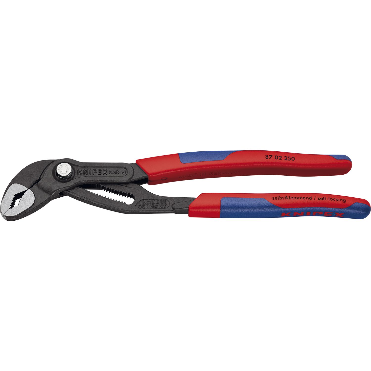 Knipex Cobra® Wasserpumpenzange, poliert, 2-K 250 mm