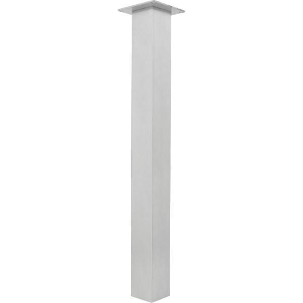 Simausrom Tischfuß 70 x 70 x 720 mm Aluminium gebürstet