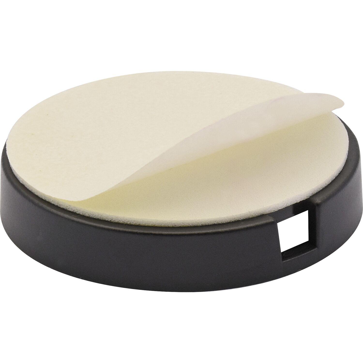 QuickClick Basisteil zum Kleben ø 40 mm, Höhe 6 mm, Kunststoff schwarz
