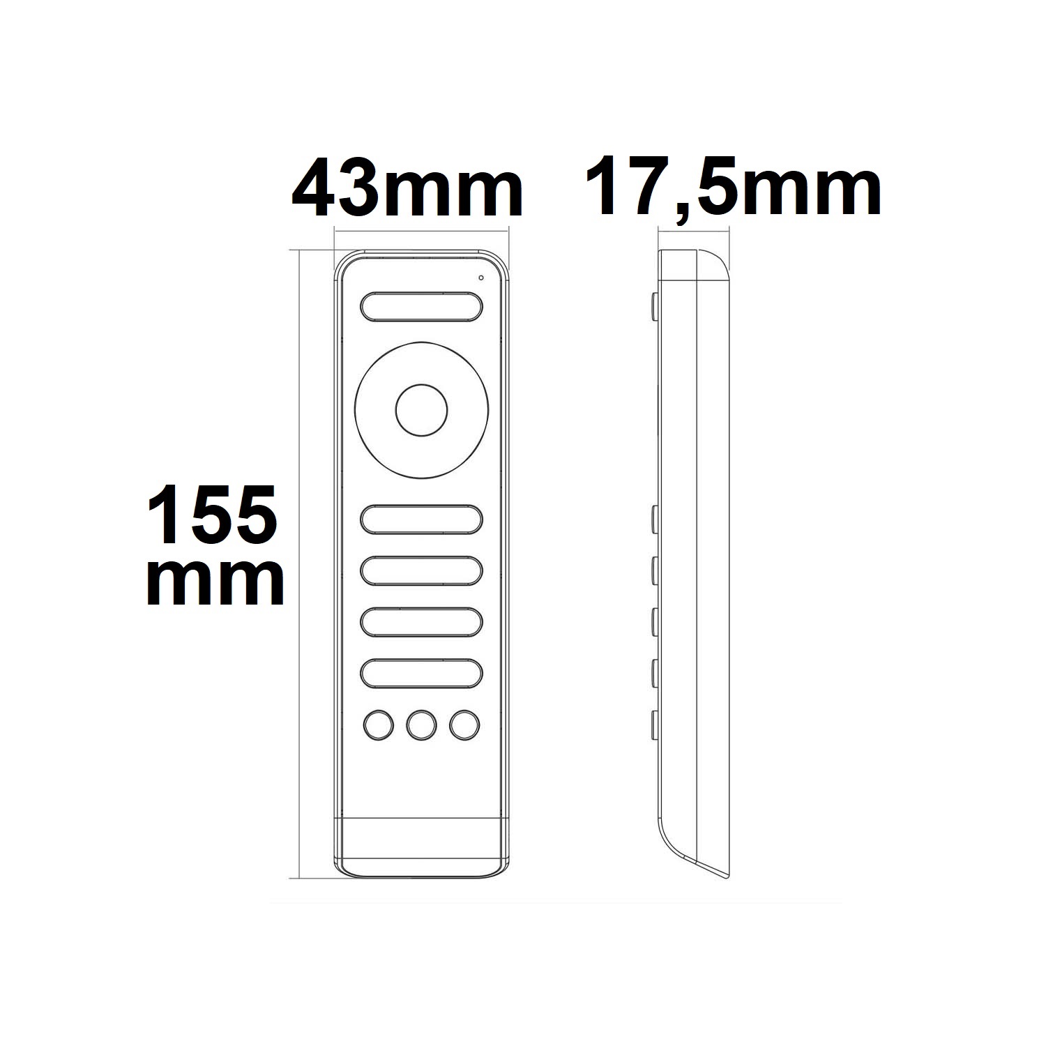 ISOLED Fernbedienung mit 3 Szenenspeicher für 4 Zonen PWM Dimmer Art.Nr. 115484