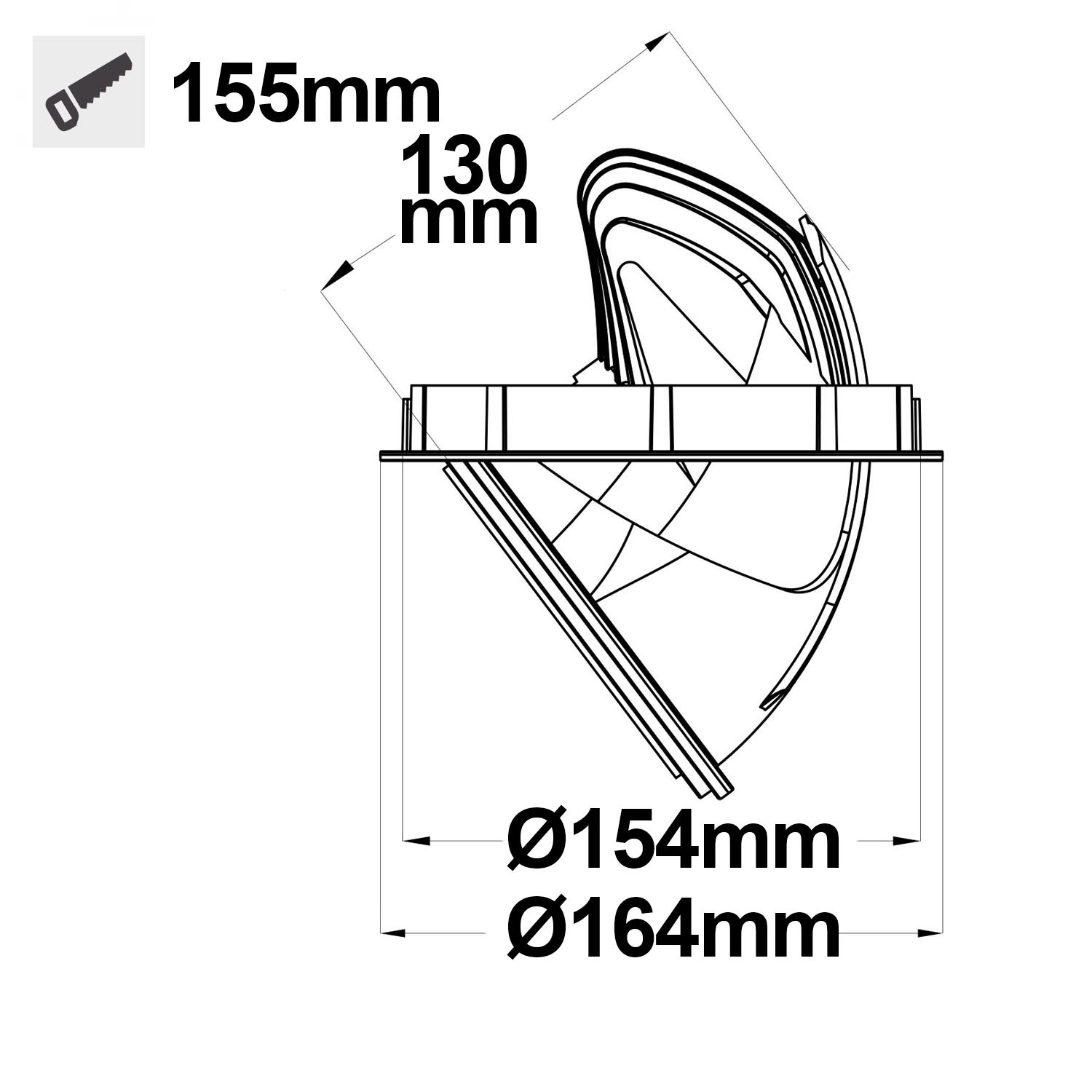 ISOLED LED Shop-Downlight Sphere 35W ausschwenkbar weiß warmweiß