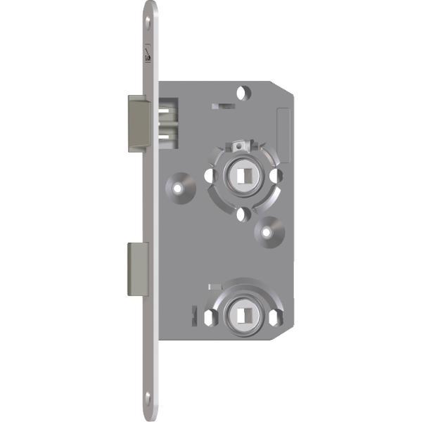 SAG Einstemmschloss 1 413000 WC, DM 55,Stulp 235x18x3mm,links, silber lackiert