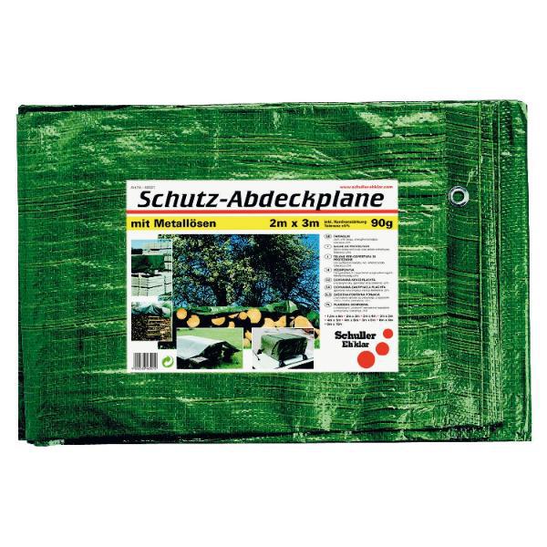 Schuller Abdeckplane mit Ösen Farbe grün 90 Gramm 2x3 m