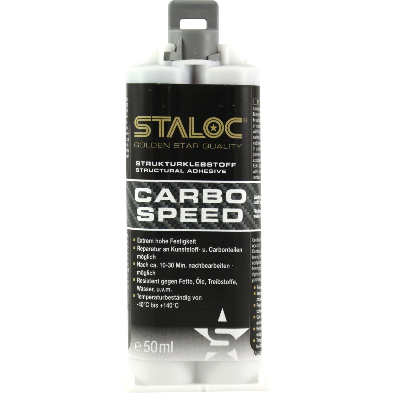 STALOC Carbo Speed 50ml schwarz + Mischer (0.05l)