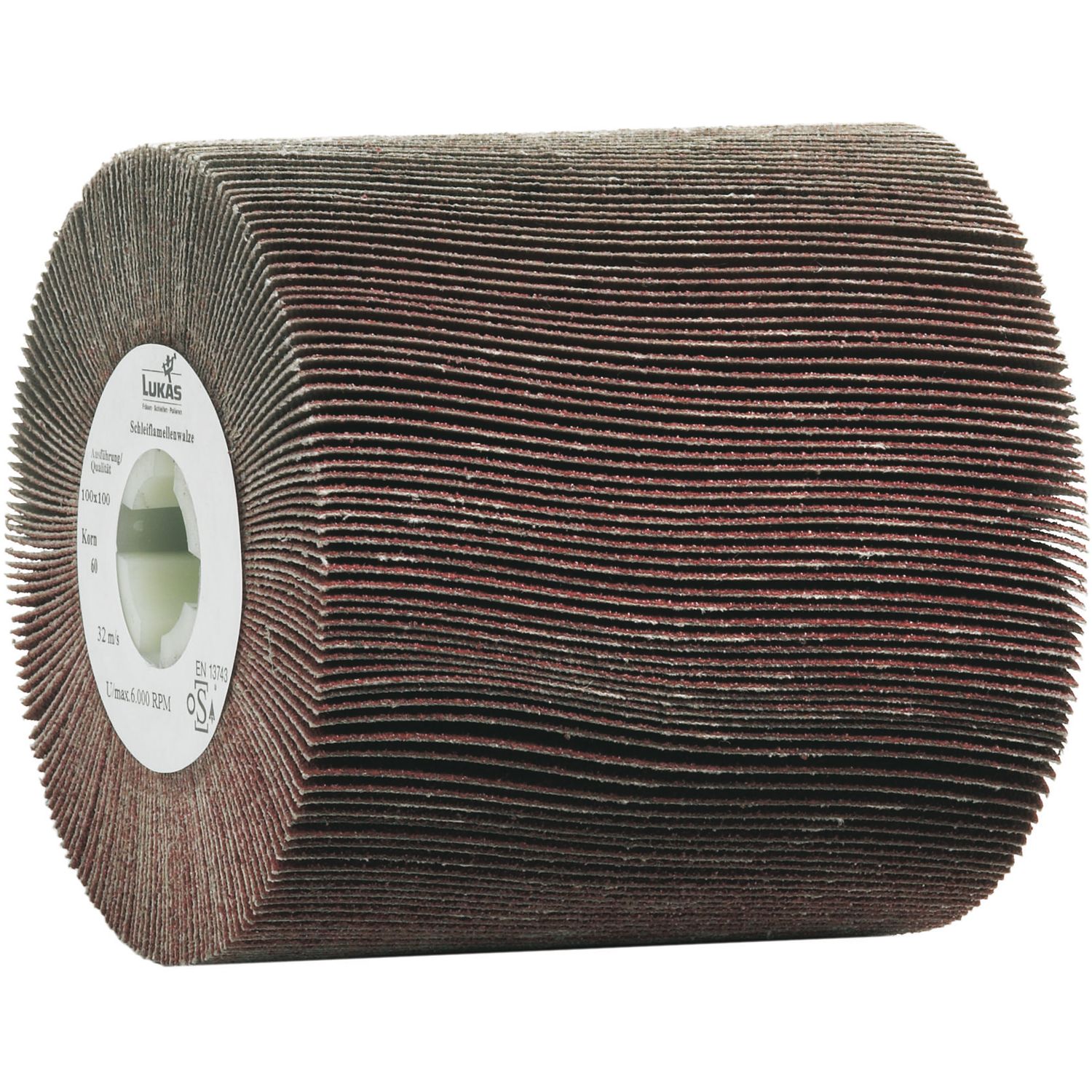 Lukas Schleiflamellenwalze LWL 100 x 100mm Korn 80