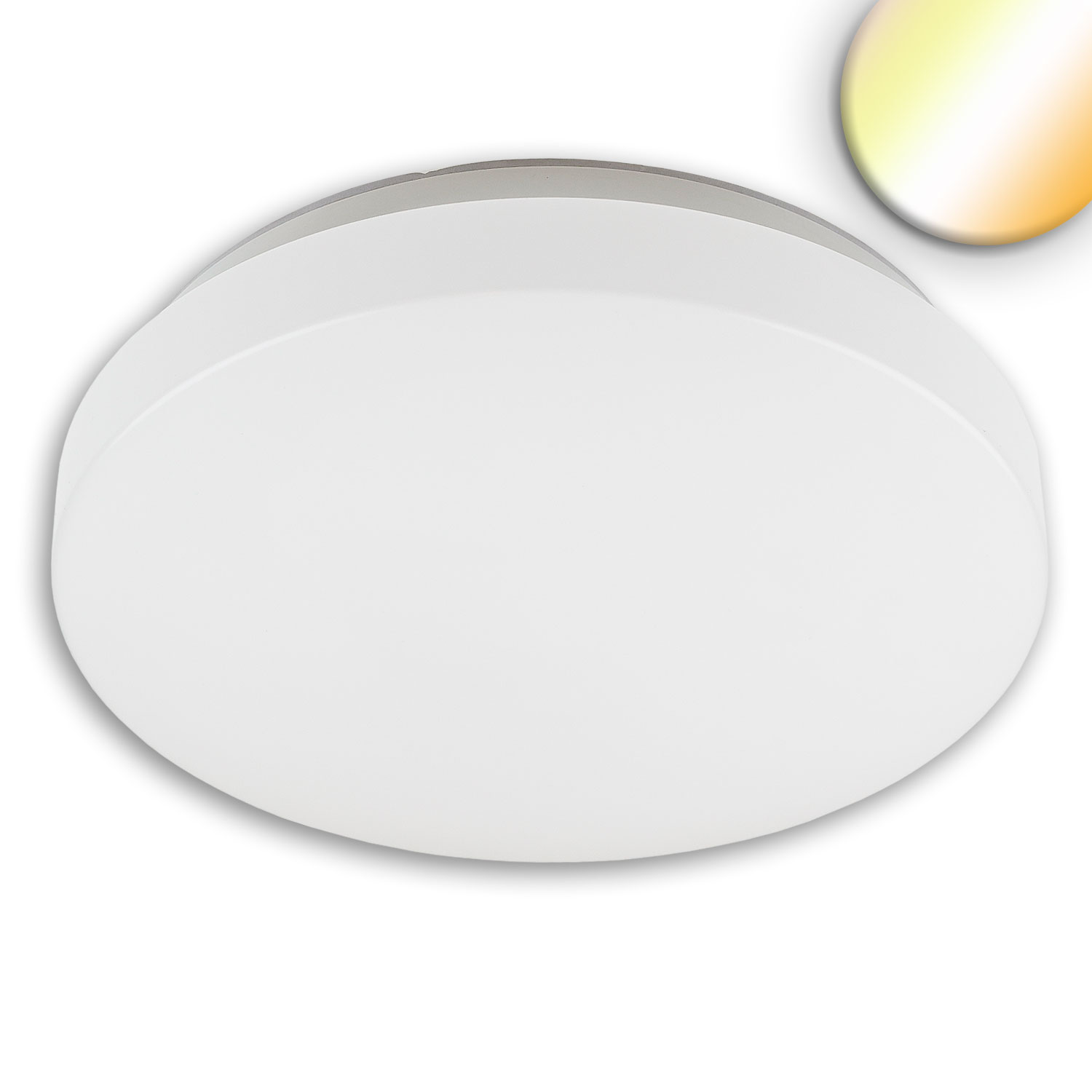 ISOLED LED Deckenleuchte 22|32W weiß rund DN410 IP64 120lm/W ColorSwitch 3000|4000|6000K