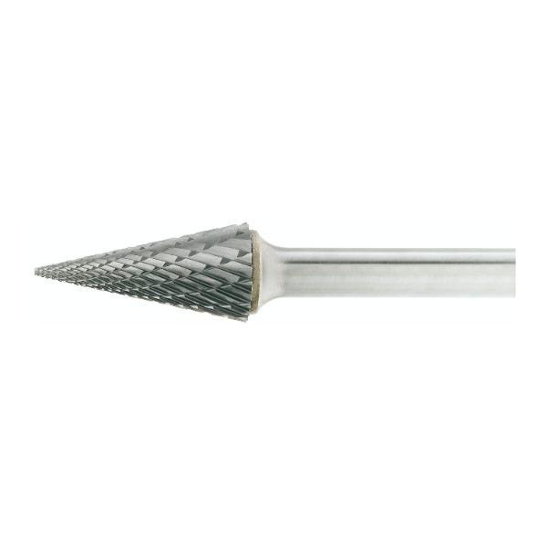 Lukas HM-Frässtift Form M Spitzkegel Kopf ø 12 mm Länge 25 mm Zahnung 3
