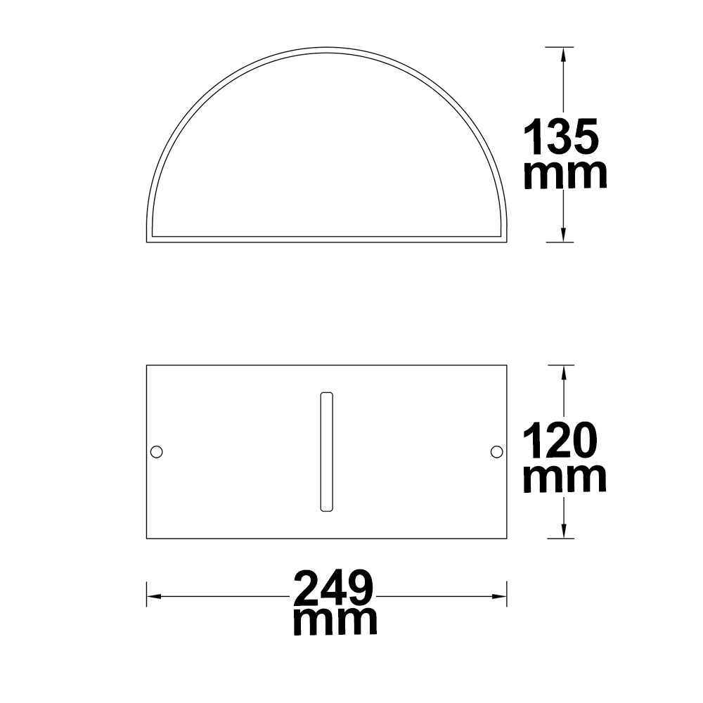 ISOLED Wandleuchte Up&Down 1xE27 IP54 anthrazit exkl. Leuchtmittel