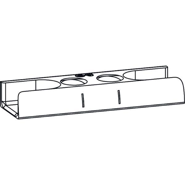 GU Schließplatte, Eurofalz 30x8 mm, 13V, Zink silber