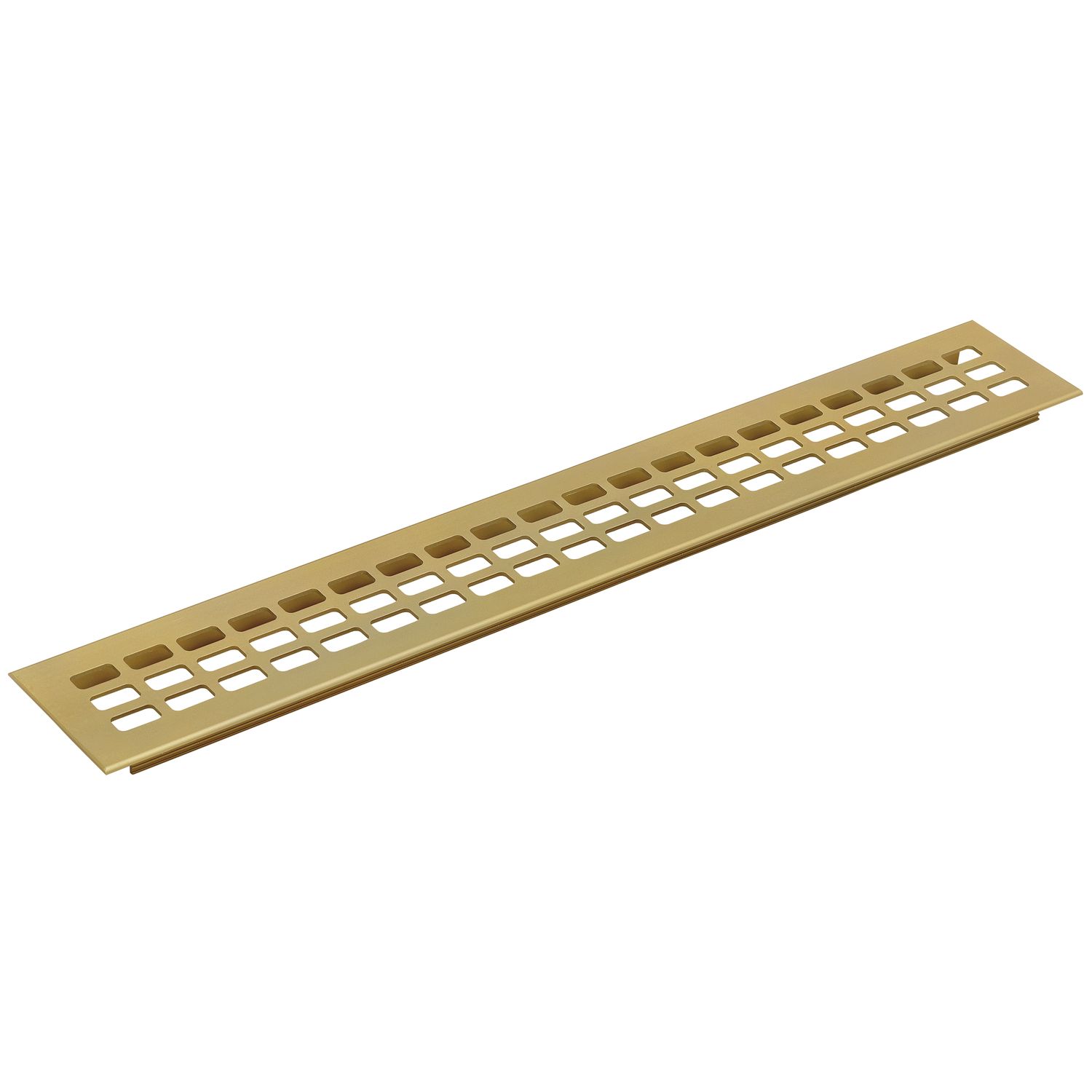 Lüftungsgitter 400 x 80 mm Aluminium gold eloxiert