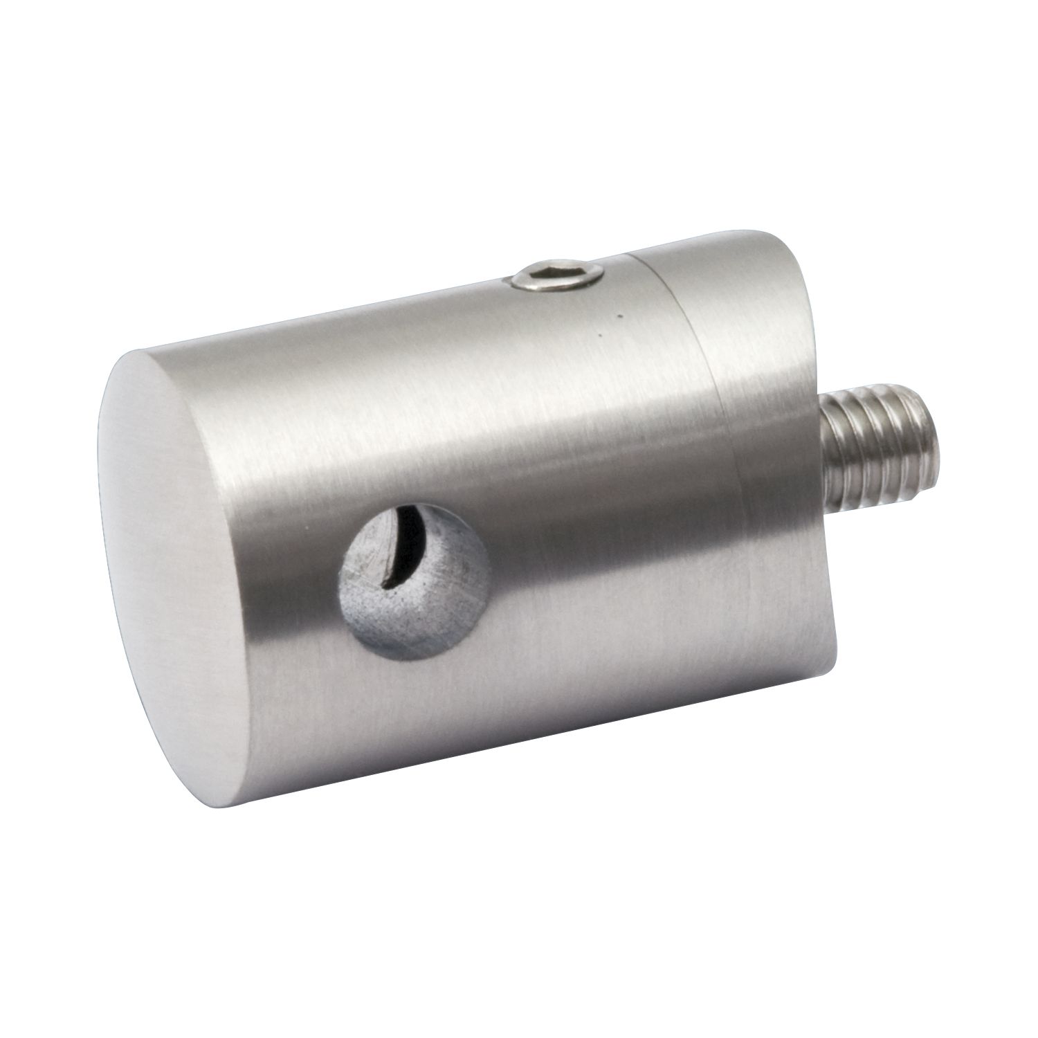 croso Traversenhalter für 4 mm Draht, gerader Anschluss, Edelstahl V4A