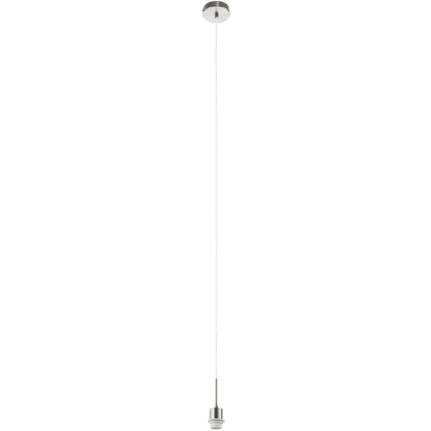 EGLO Leuchten Hängeleuchte Pasteri Pro 1xE27 ohne Schirm für Schirm 150-530mm nickel matt