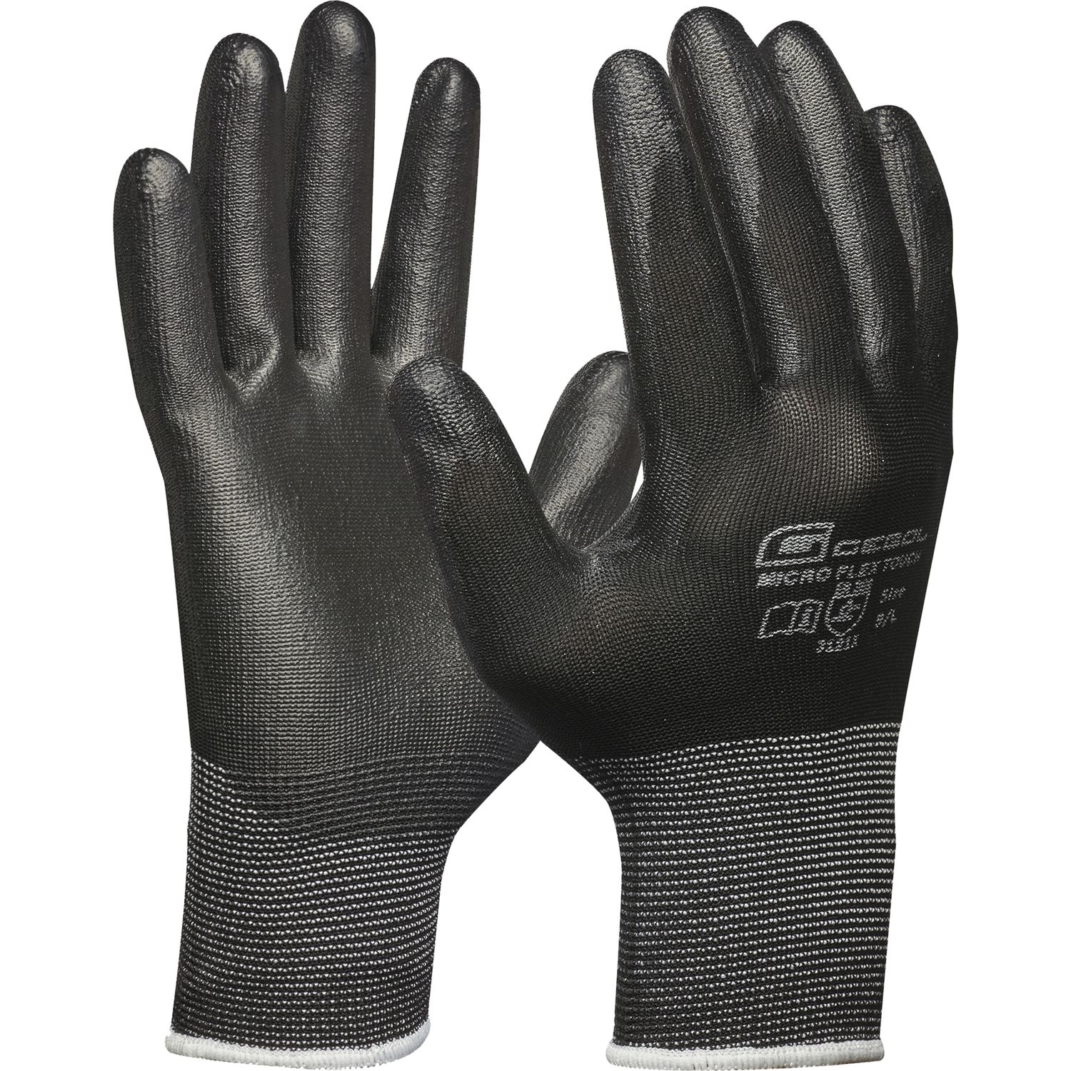 Gebol Schutzhandschuh Micro Flex Touch schwarz Größe 11 (12 Paar)