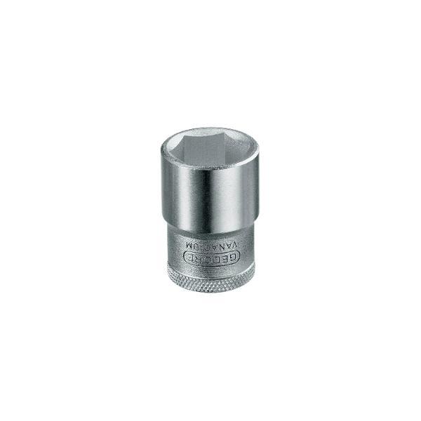 Gedore Steckschlüssel-Einsatz 19 DIN3124 1/2"vierkant 32.0 mm sechskant