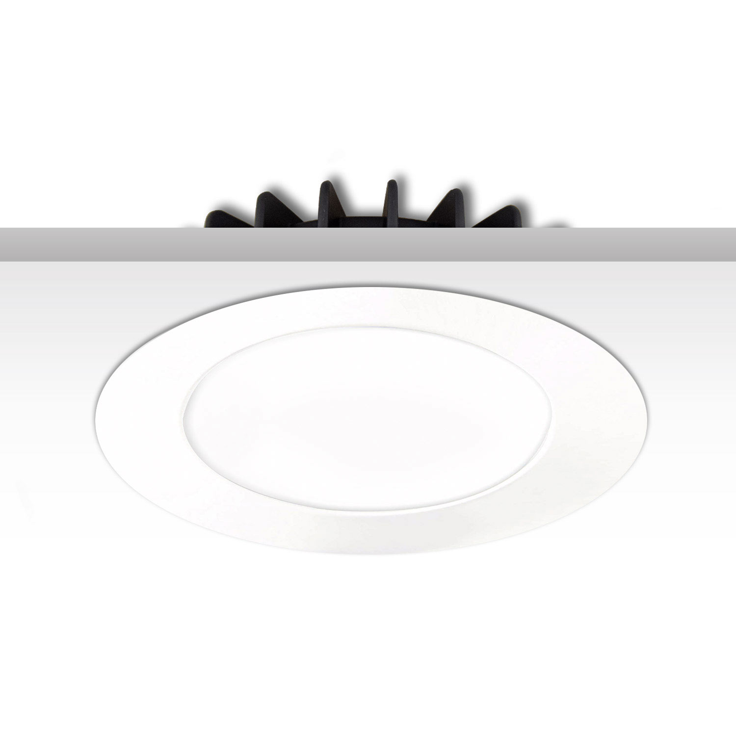 ISOLED Cover Aluminium rund weiß für Sys-90