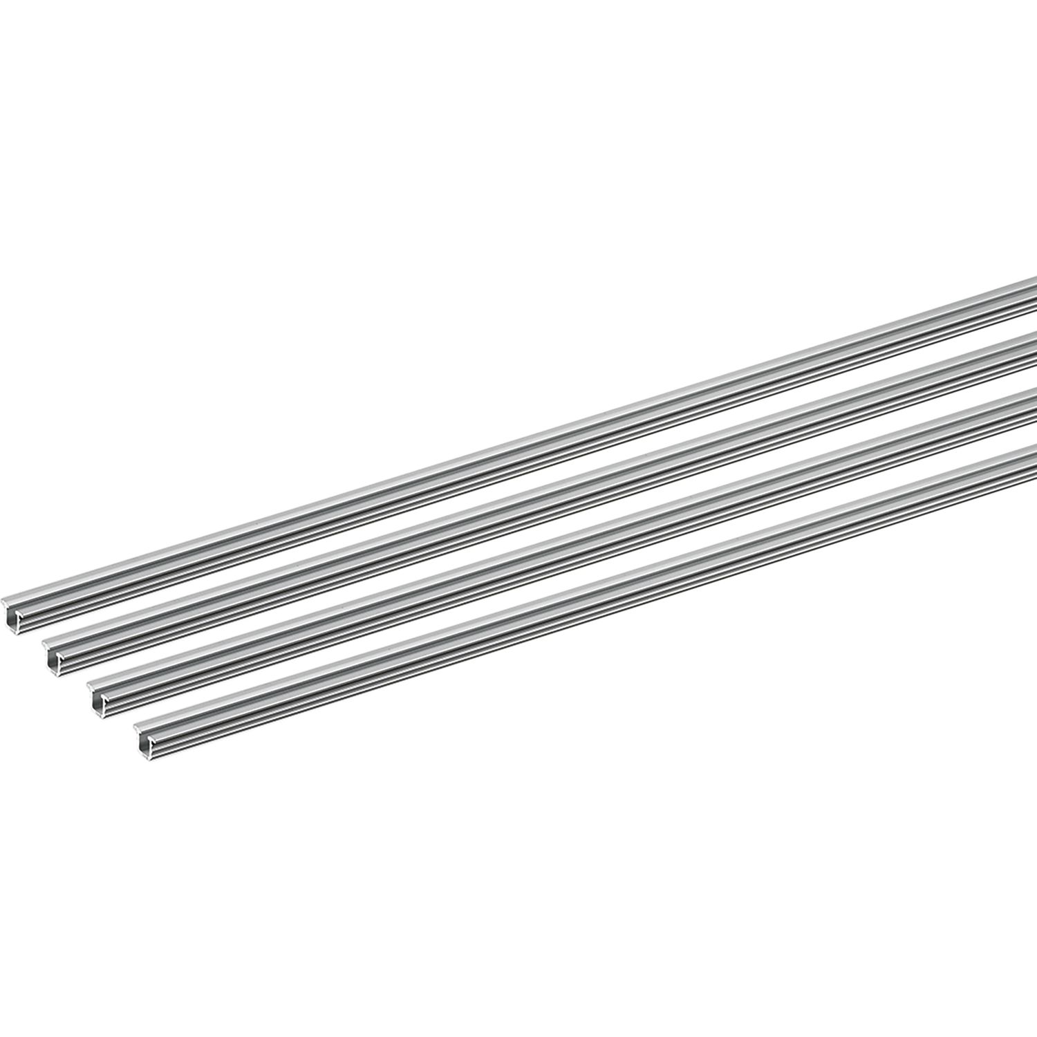 Hettich SlideLine M Laufprofil Set 1-Läufig Einpressmontage 2500 mm, Alu elox.