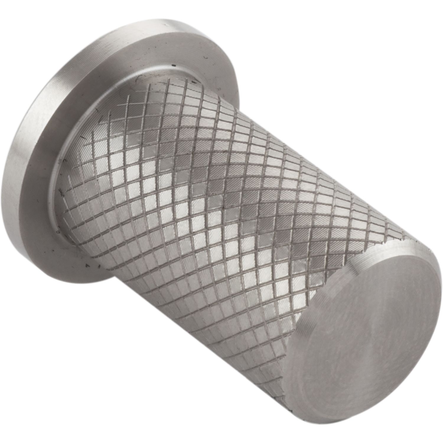 ninka Möbelknopf Harlequin Ø 17 , Tiefe 33 mm, Edelstahl gerändelt