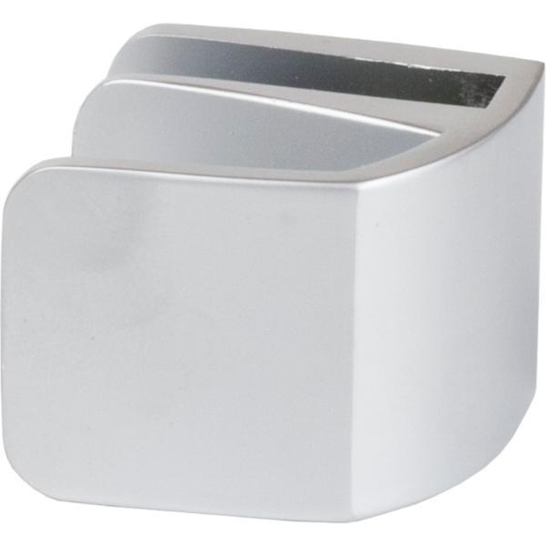 Siso Glastürgriff Square Glas 4-6mm 32,5x26mm Zink verchromt matt