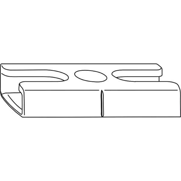 Winkhaus WINKHAUS Schließblech SBA.H.9-18, Standard, Eurofalz 12/18-9V, Zink silber