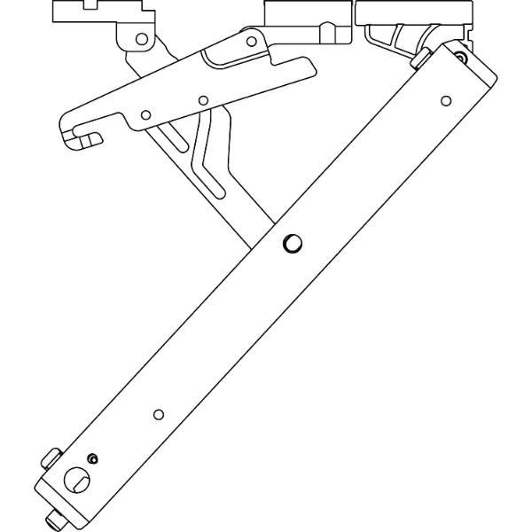 HAUTAU FL190 Öffnerschere mit Universal-Flügelbock, Alu weiß RAL 9016