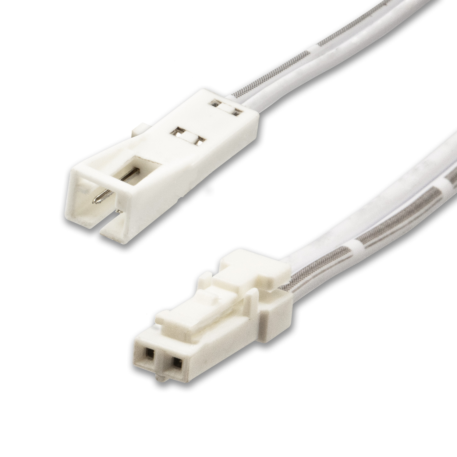 ISOLED MiniAMP Verlängerung male-female 50cm 2-polig weiß max. 3A