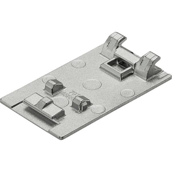 blum CRISTALLO Topfplatte für Glastür Zink vernickelt matt Kleben