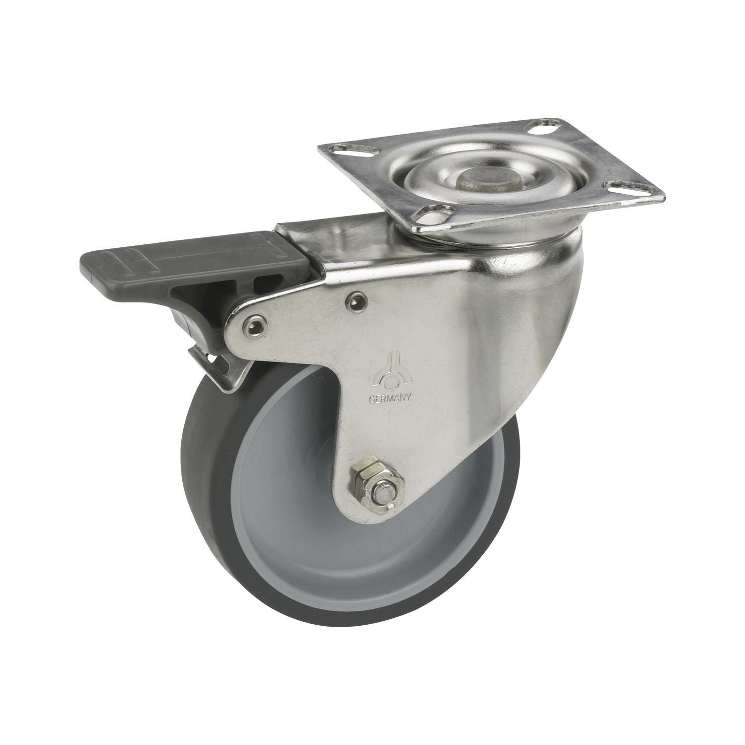 Dörner + Helmer Lenkrolle TPE Feststeller 75 mm 50 kg