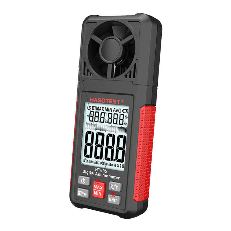 Habotest Digitales Windgeschwindigkeitsmessgerät Anemometer HT605