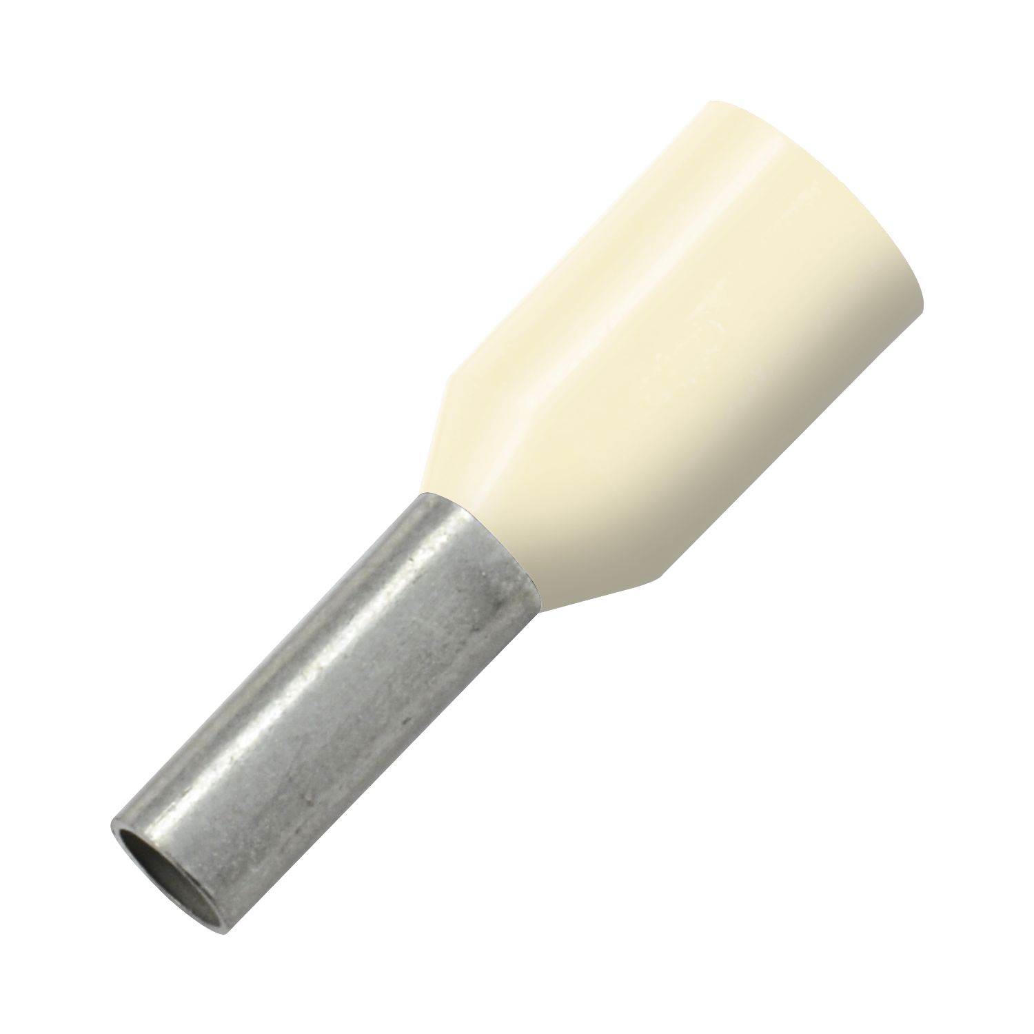 ninka Aderendhülse 10x12/22 mit Kragen elfenbein