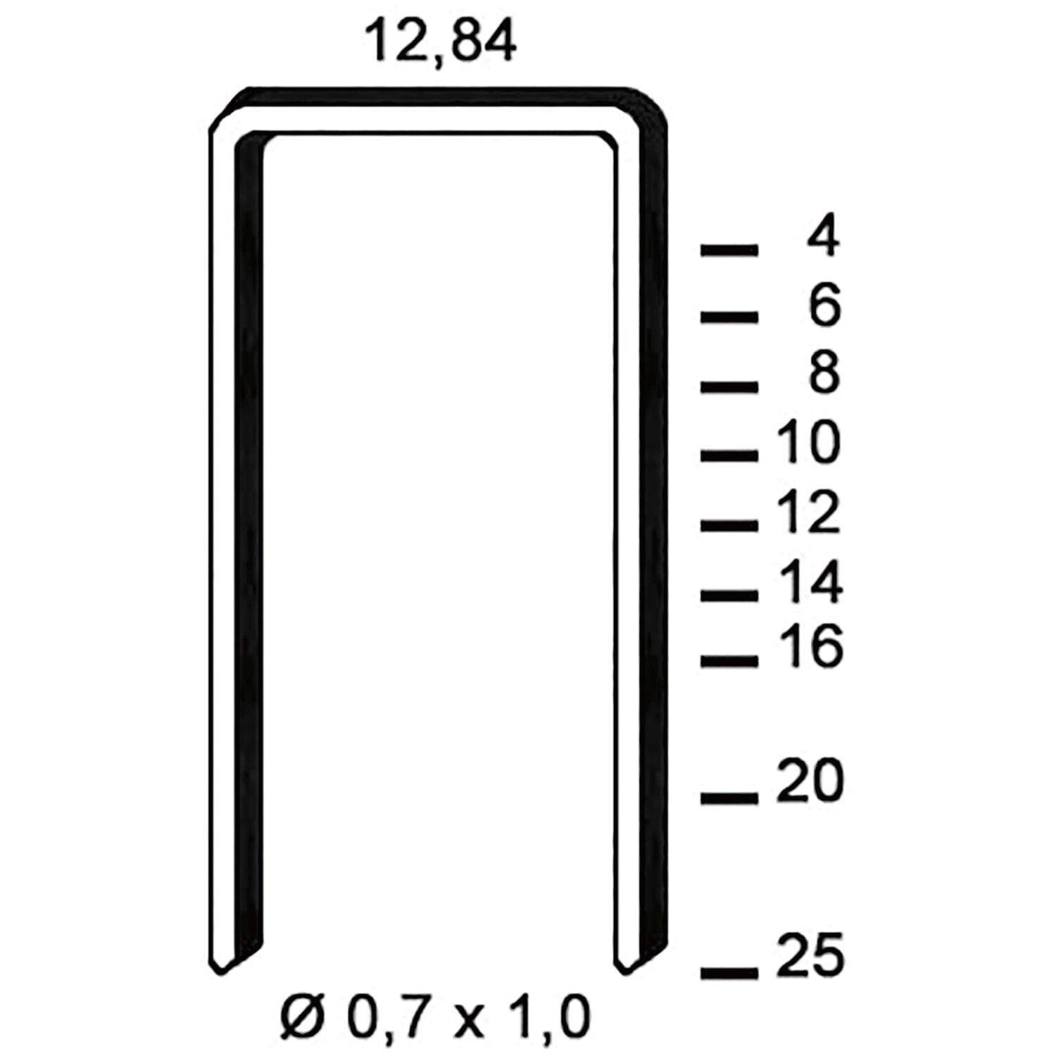 ALSAFIX Klammern Type A 16 mm aus Stahldraht verzinkt (10000 Stück) (10 TS)
