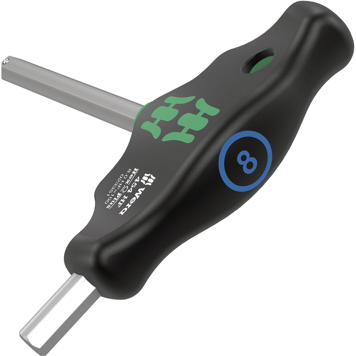 Wera Sechskant Stiftschlüssel 454 HF mit Quergriff 2.5x100mm
