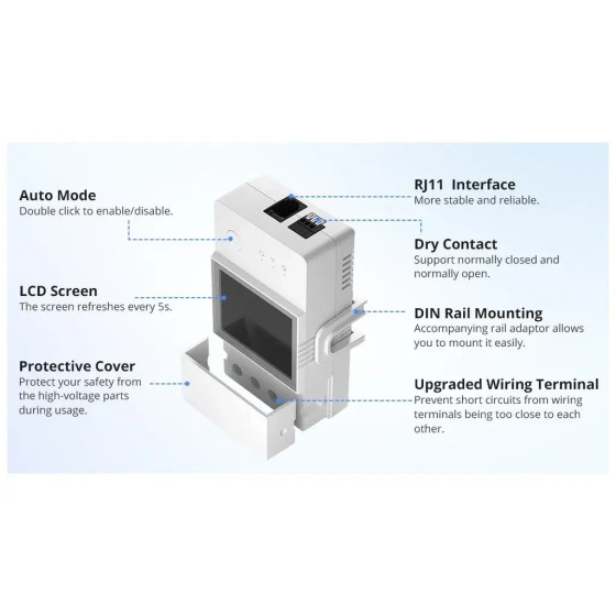 Sonoff TH Elite Smart Temperatur- und Feuchtigkeitsüberwachungsschalter