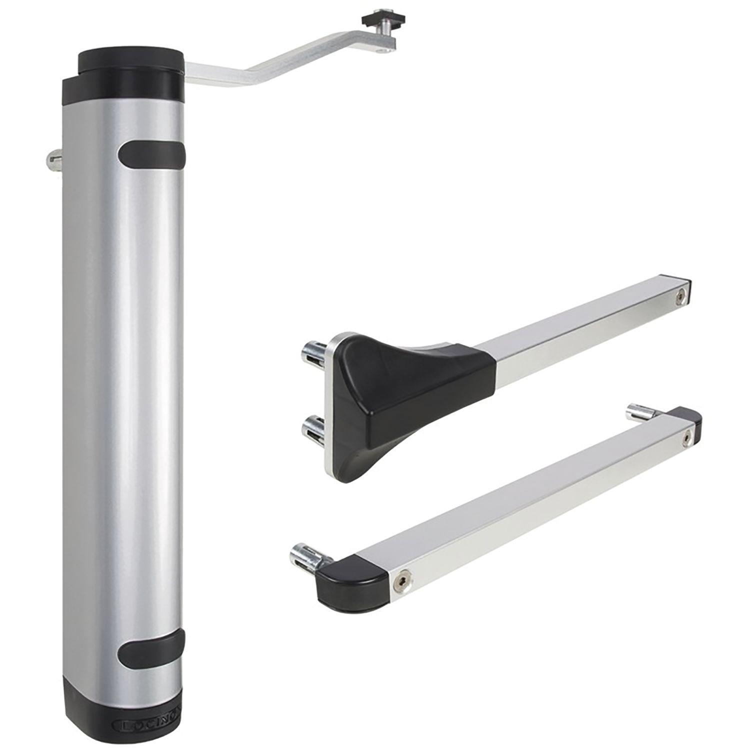 Locinox Türschließer Verticlose-2, für 90° und 180° Öffnung, Aluminium silberfärbig