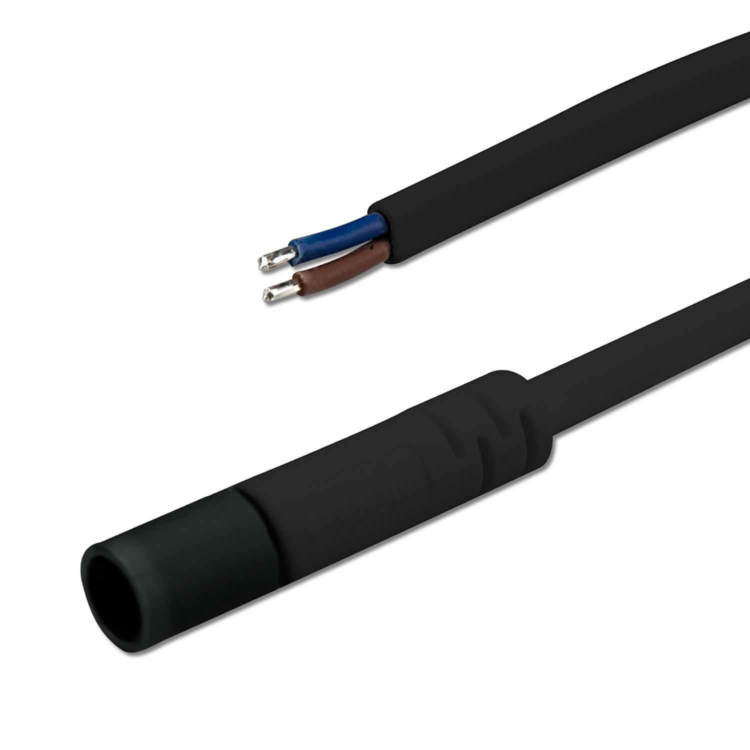 ISOLED Mini-Plug Anschlussfassung female 1m 2x0,75 IP54 schwarz max. 48V/6A
