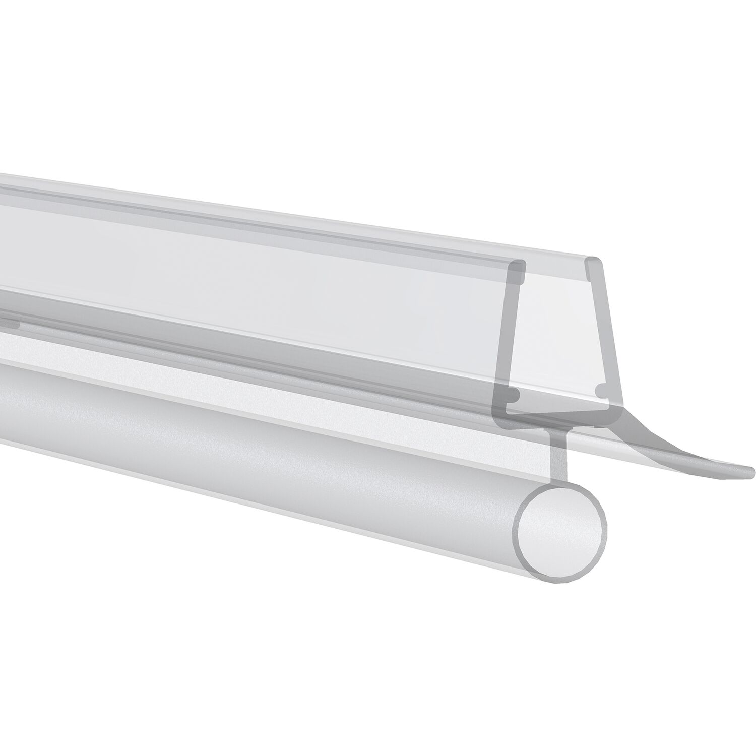 REHAU Wasserabweisprofil mit Streifdichtung 6-8mm,2010mm,Kunststoff transparent