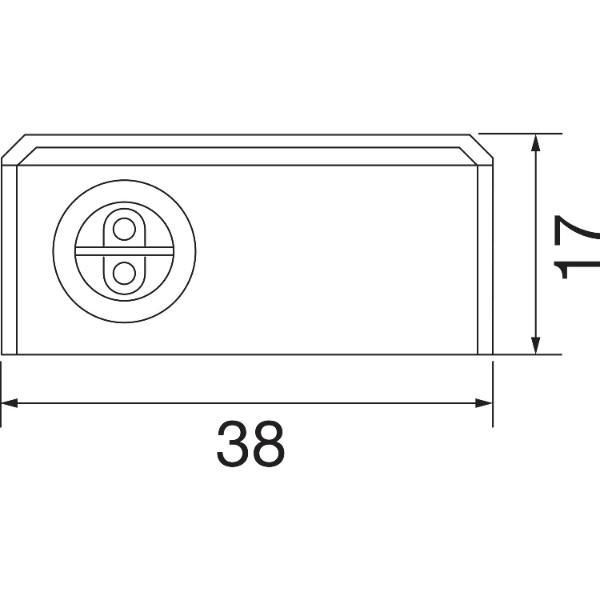 Elektra LED Aufbauleuchte LD8010 A Dimm. 523mm 9,5 W 4000K neutralweiß Aluminium