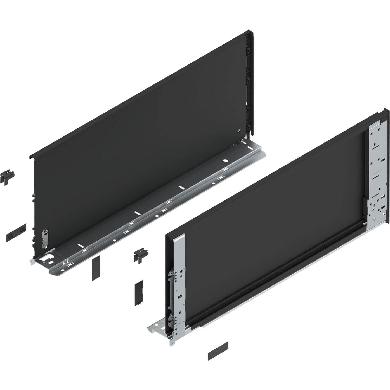 blum LEGRABOX special edition Innenzarge Höhe F, NL 550 mm, Carbonschwarz